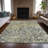 Machine Washable Indoor/Outdoor Xhevrie Olive Rug-112123125