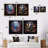 Floral Gothic Church Windows View I - Window Canvas Prints Set Of 2-102586563-102586578