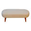 Banc rembourré en mélange de coton Joete
