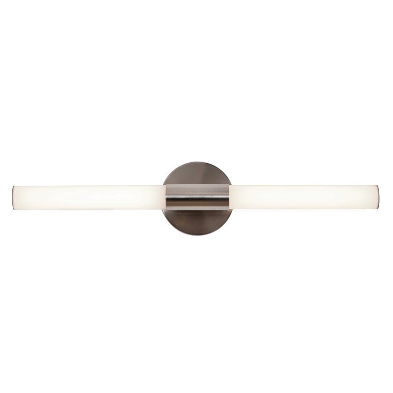 Éclairage DEL pour salle de bain - 61 cm (24 po) - Nickel satiné, H 5 po x l 24 po x P 2,68 po, Nickel satiné