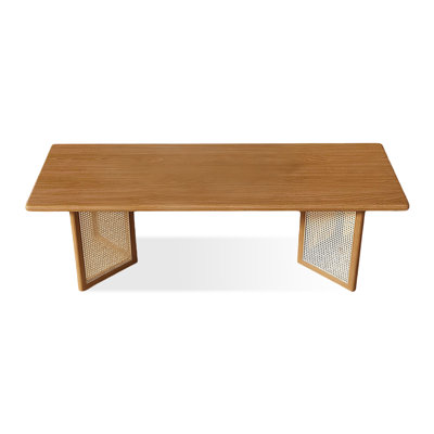Modern Walnut Rectangular Solid Wood Dining Table