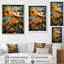 Impression sur toile «Orange Tangle II» - Collages abstraits-9976093-9976084