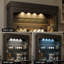 Armoire-bar 72 po avec éclairage à DEL, buffet Buffet, étagère à vin, grand étagère de rangement pour cuisine 72 po-130423167
