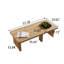 Table basse Mid-Century moderne en bois pour le salon, table d'appoint réglable gratuite, 2 pièces-109278406