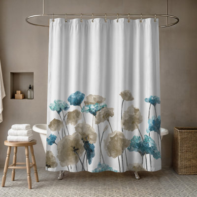Rideau de douche simple Jennings Way Floral