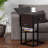 End Table With Charging Station - C Shaped Living Room Side Table With Drawer & Manual - Durable Bedside Table For Tidy Space