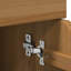 Solid Wood Rectangle Accent Cabinet-2088408626