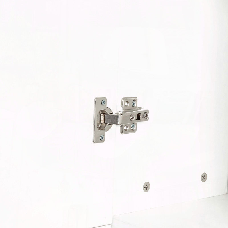 Armoire autoportante avec tablettes réglables, Blanc