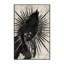 Tapis gris doux et moelleux à motif de loups-garous audacieux et éclectique moderne-2001374658