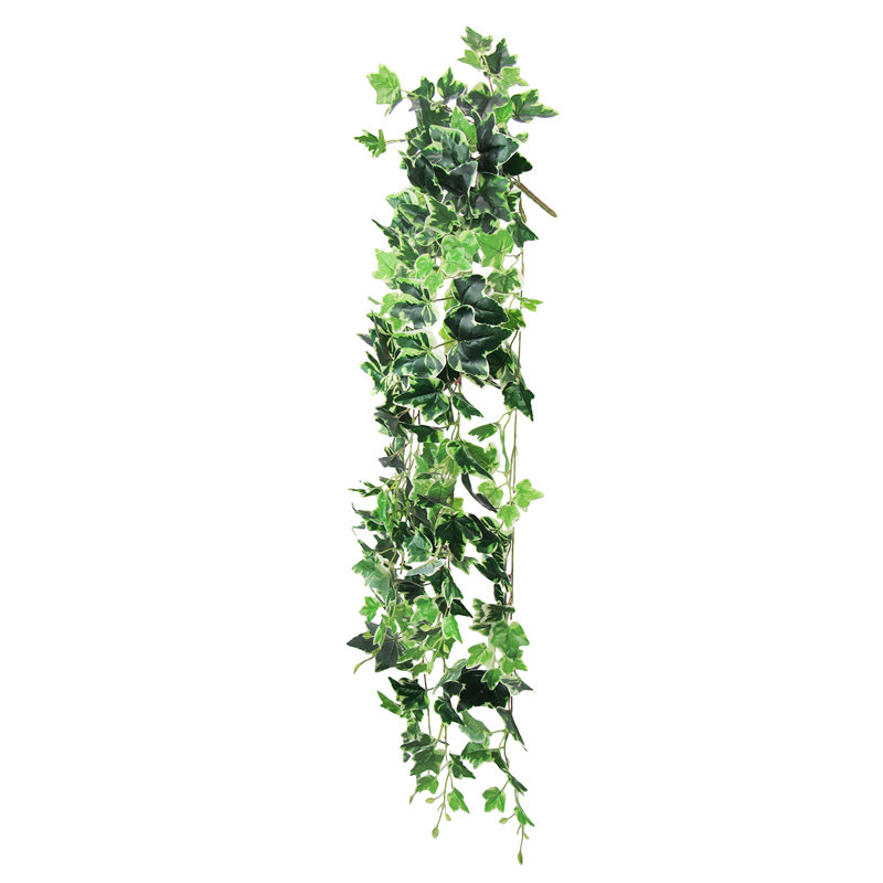 Plante artificielle suspendue lierre anglais panaché, H 51 po x l 12 po x P 6 po