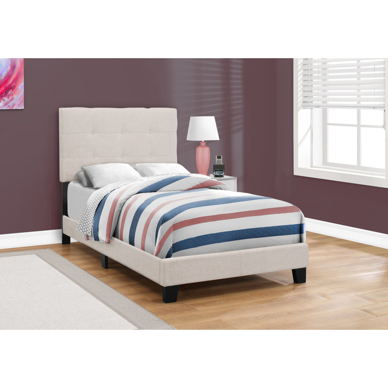 Bed, Twin, Beige