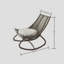 Chaise berçante Modern