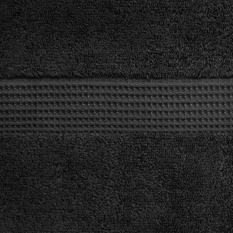 Peryl Hand Towel Super Absorbent 550 gsm Luxury Egyptian-Quality Cotton 50x85, Black