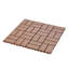 Carreaux de terrasse en plastique à emboîtement, paquet de 36 tuiles de patio, 12 po x 12 po carré imperméable pour l'extérieur, utilisation de tous les temps, tuiles de patio pour le balcon de la piscine, brun