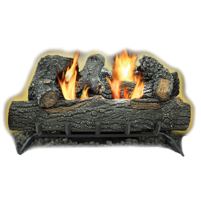 24-In Southern Oak Vent Free Gas Log Set - Thumbnail 2