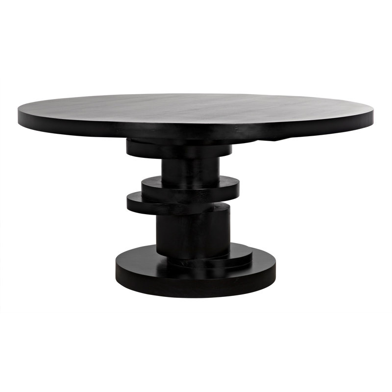 Table de salle à manger Hugo, Noir, H 30 po x L 60 po x l 60 po