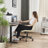 Brionni Upholstered Task Chair Swivel Executive Chair Faux Leather Home Office Chair with Wheels-1185120143