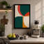 Chromatic Quadrants Geometric - Wrapped Canvas-131762030-131762029