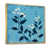 Toile avec cadre flottant or