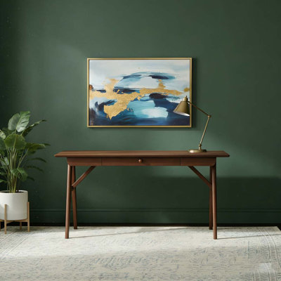 Bureau en bois avec tiroirs