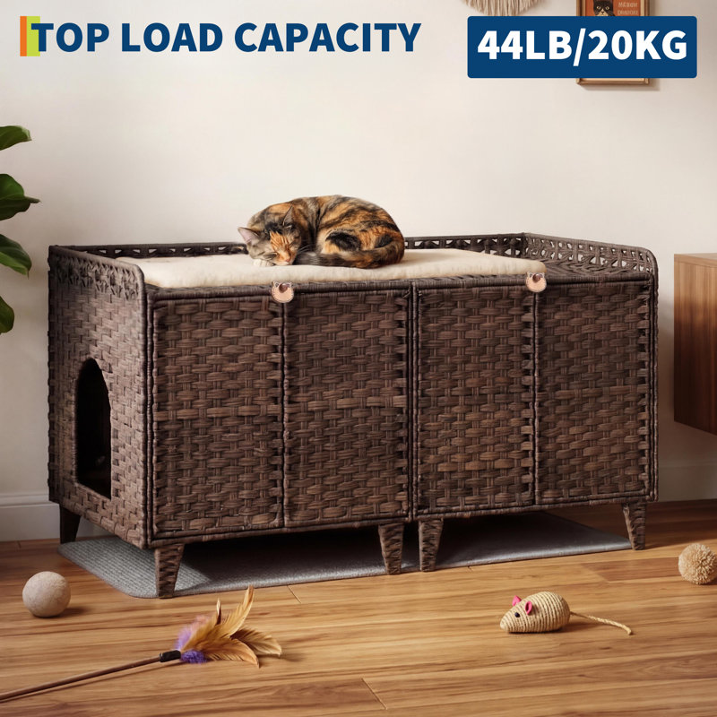 61.01 cm H Cat Tree / Condo, Brown