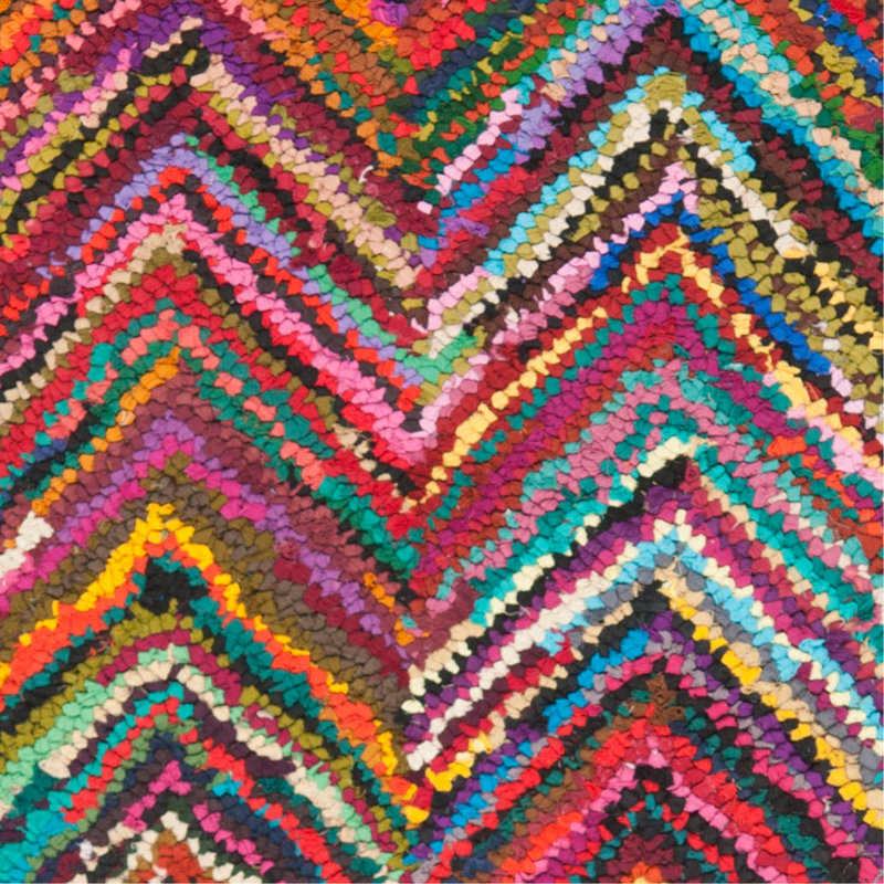 Tapis multicolore touffeté à la main Barnes, Tapis de couloir 2 pi 3 po x 7 pi