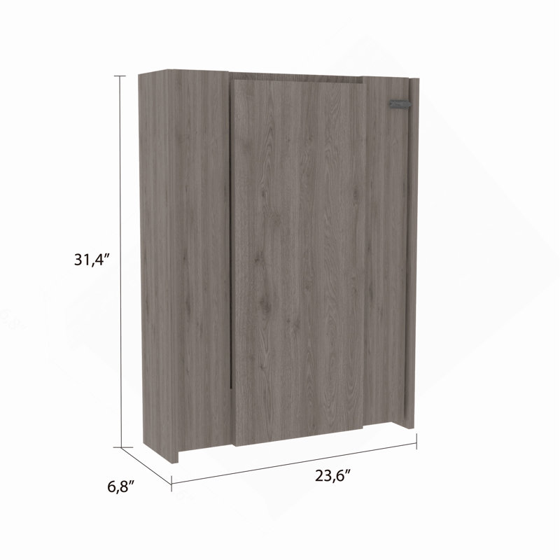 Bureau rectangulaire gris clair pliable, Beige, H 31,4 po x l 23,6 po x P 6,8 po
