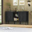 Buffet Gurbachan vintage 4 portes de 150 cm de large avec étagères ouvertes-104823391