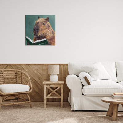 Toile de lecture cloutée Capybara, design par Studio Bautista