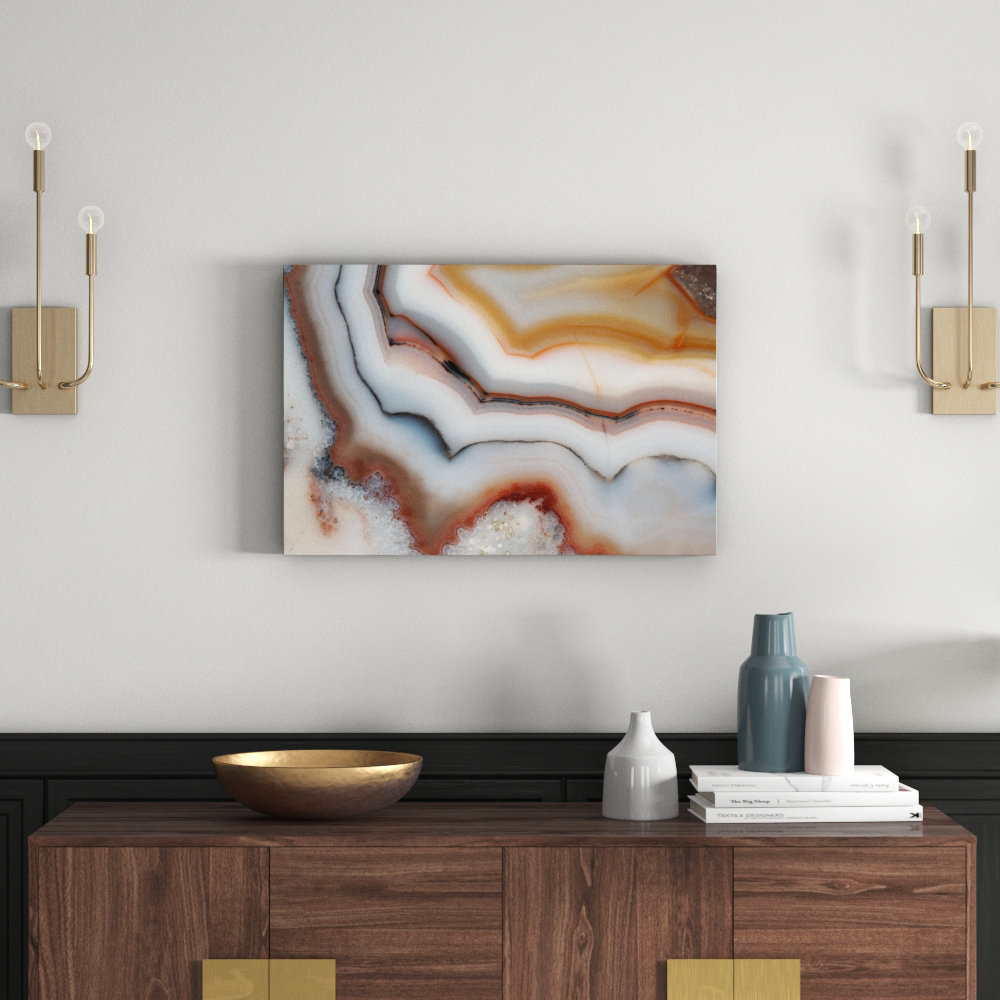'Morganite' Graphic Art Wrapped on Canvas