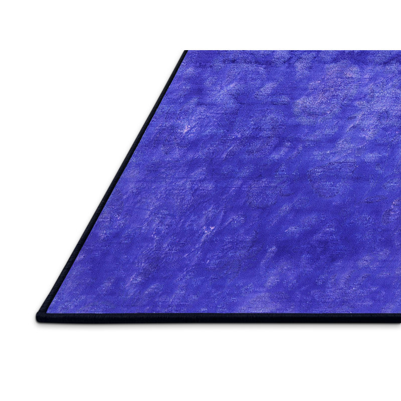 Tapis abstrait bleu, Rectangle 4 pi x 6 pi