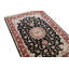Tapis noir et rouge de haute qualité noué à la main