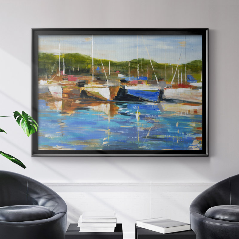 Safe Harbor - reproduction de cadre photo sur toile, Noir, H 26,5 po x l 36,5 po x P 1,5 po