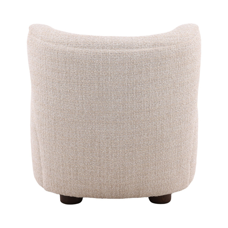 Rose Polyester Occasional Chair, Sand