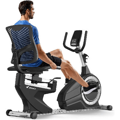 MERACH Recumbent Exercise Bike, Magnetic Resistance with Heart Rate Handles and LCD Monitor for Seniors