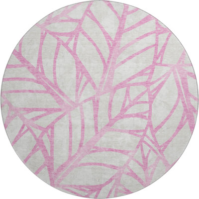 Premium Machine Washable Lisse Pink Rug