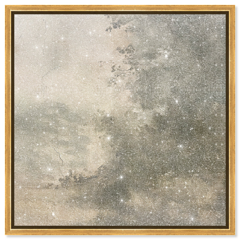 Crumbled Verdancy Canvas Landscape & Nature Print by Oliver Gal, Black Frame, 12 x 12, 21"H x 21"W, Gold Frame