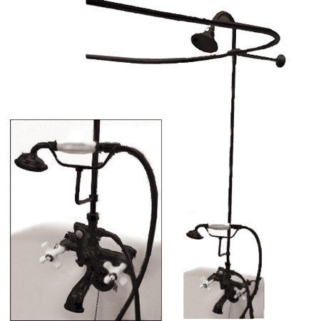 Vintage Volume Complete Shower System with Rough-in Valve, Oil Rubbed Bronze