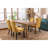 Velvet Upholstered Dining Chair with Wood Legs Nailhead Trim-254210993-254211004
