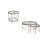 Post Up Glass Top Nesting Coffee Table