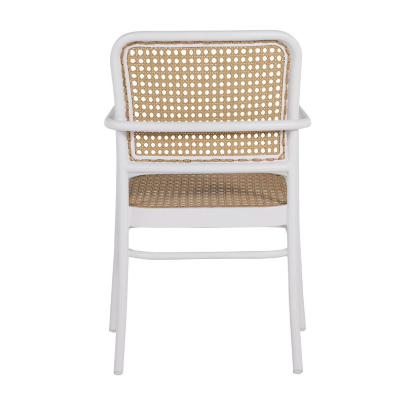 Bordeaux Patio Dining Armchair, Chalk