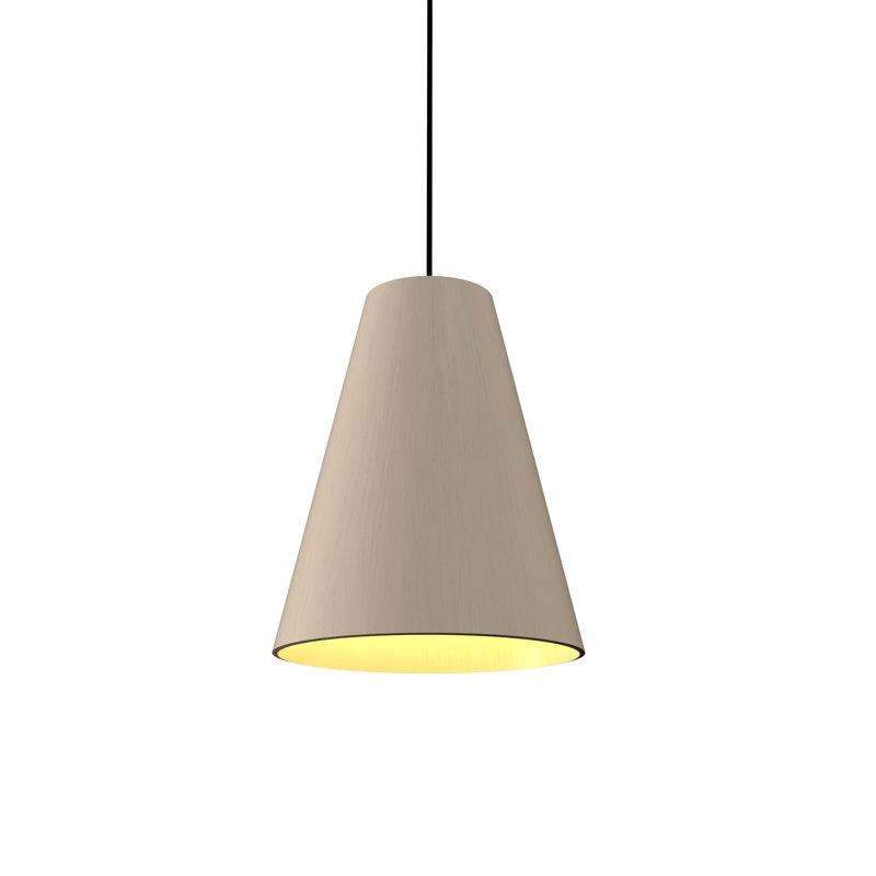 Luminaire suspendu simple à 1 lumière Conical, Cappuccino biologique