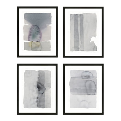 Gray on Gray 4-Piece Painting Set