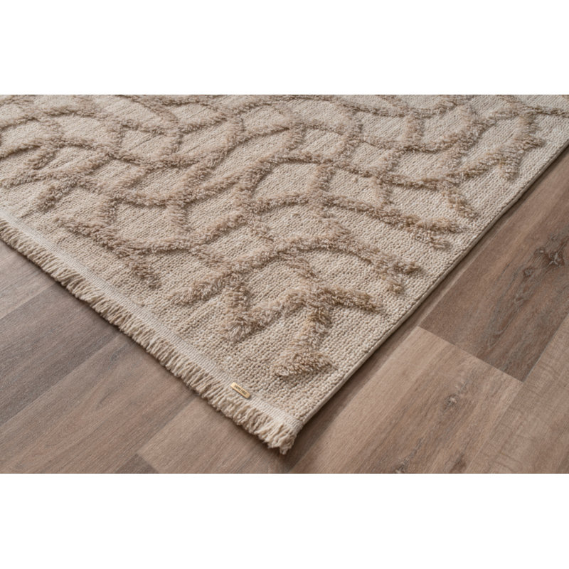 Tapis en coton Jurjen, Tapis de couloir 2 pi 7 po x 9 pi