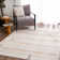 Dera Striped Abstract Beige Area Rug