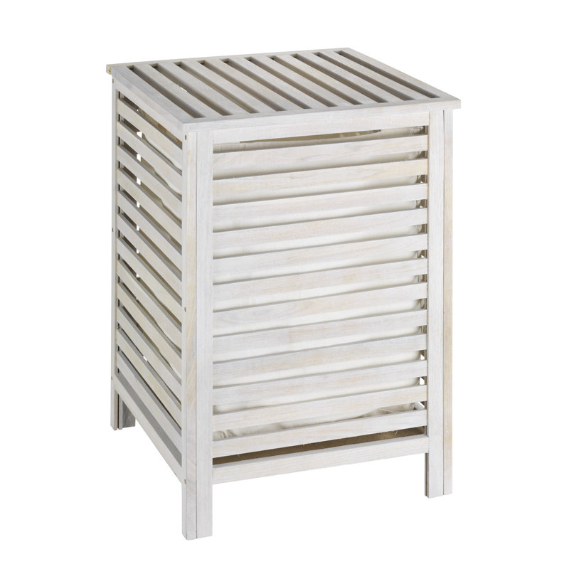 Norway Wood Cabinet Laundry Hamper
