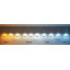 Applique murale 15W à DEL 3000K-40000K-5000K 1050LM AC120V nickel brossé