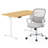 Modern Home Office Desk and Chair Set, Adjustable Standing Desk Paired with Ergonomic Mesh Chair for Maximum Comfort-1934817795