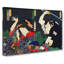 Male & Female Actors by Toyohara Kunichika - Wrapped Canvas Art - Wrapped Canvas-55365509
