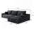 107" Cloud Sectional Couch With L-Shape Chaise-293858671-293858668